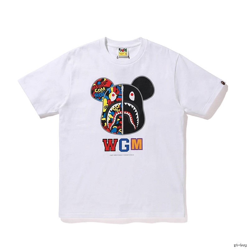 Bape Mickey Mouse Co-branded White T-shirt