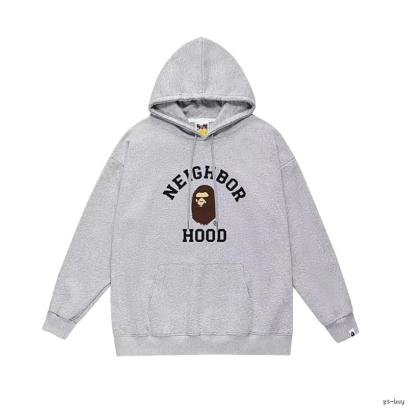 Bape Neighborhood grey hoodie