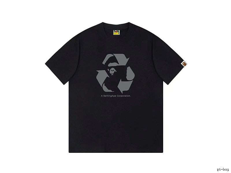 Bape Recycling Series Black Short Sleeve