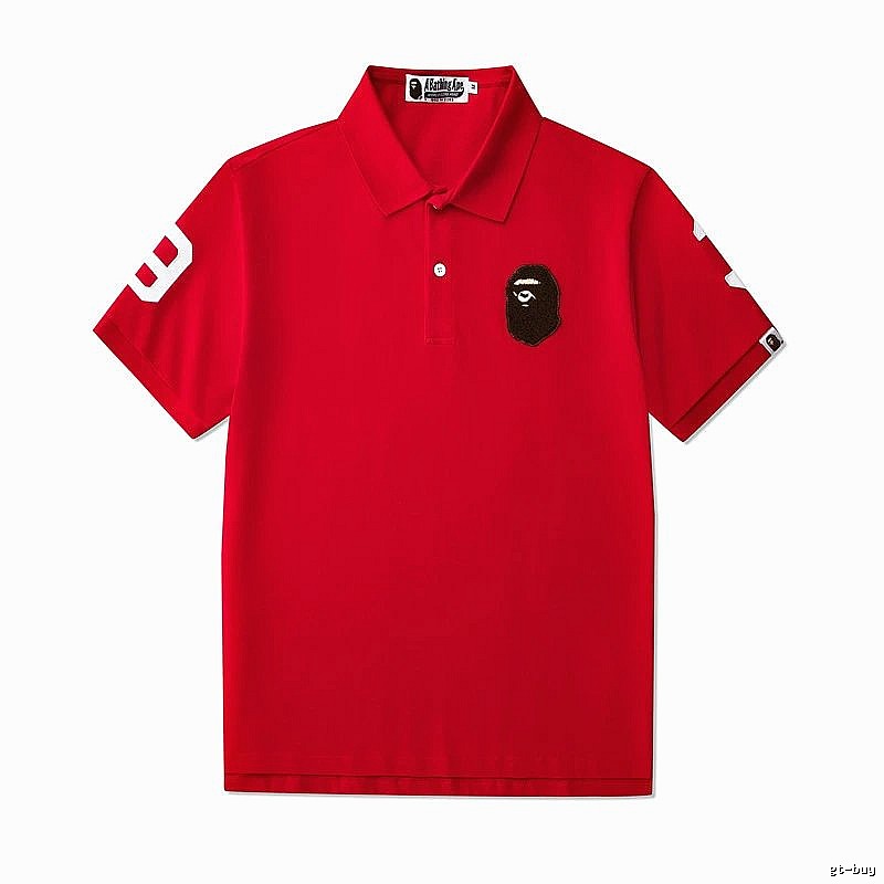 BAPE Travel Polo shirt White Polo Ape with Modern Look