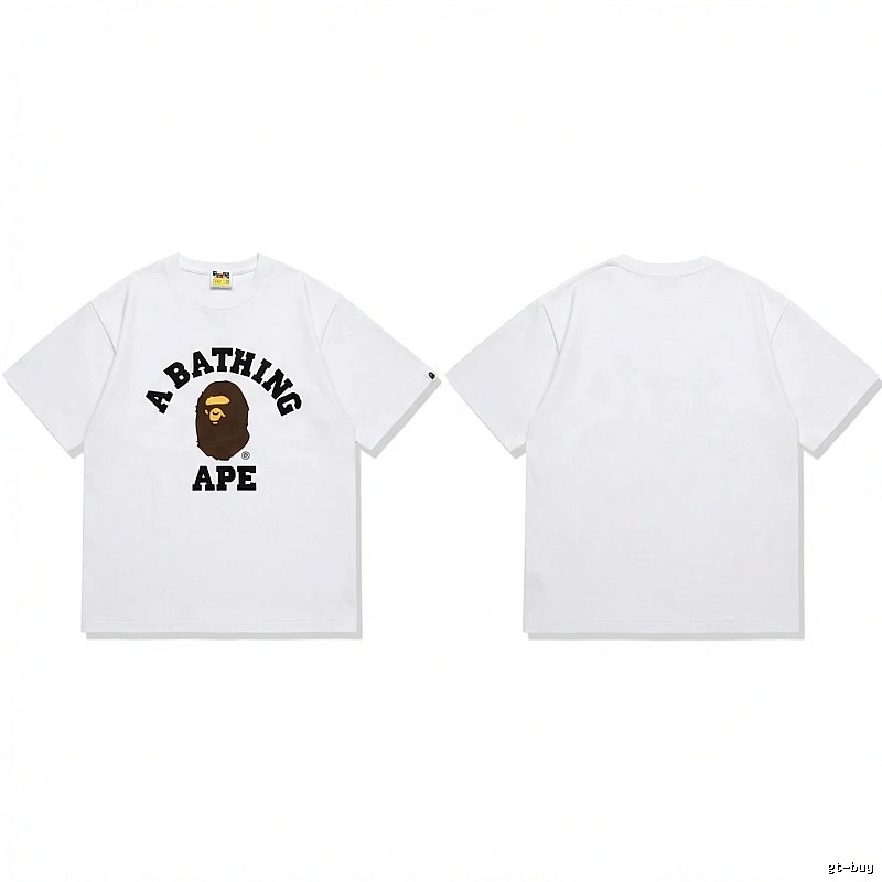 Bape's classic ape head white T-shirt
