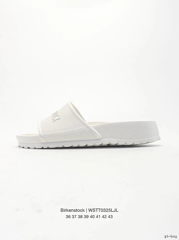 Birkenstock Minimalist Casual Style White Slide Sandals