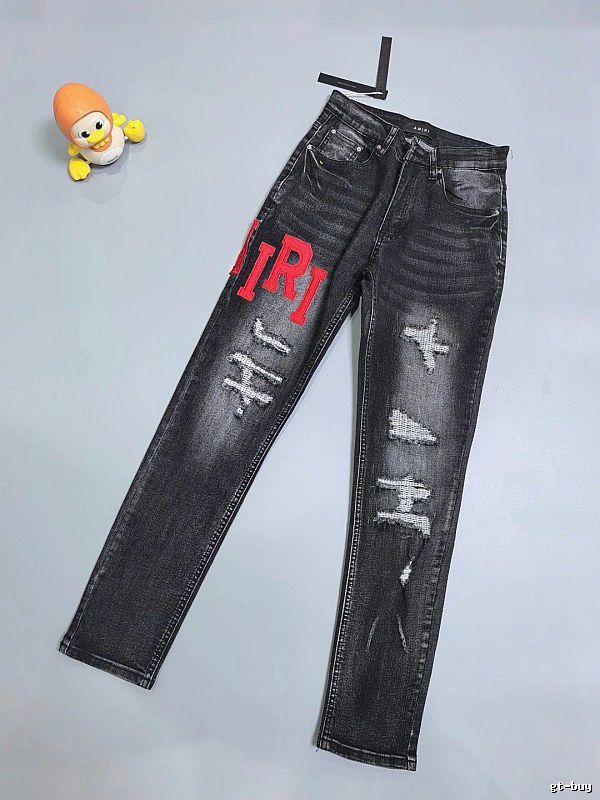 Black Distressed Cross Jeans - Chrome Hearts Travel