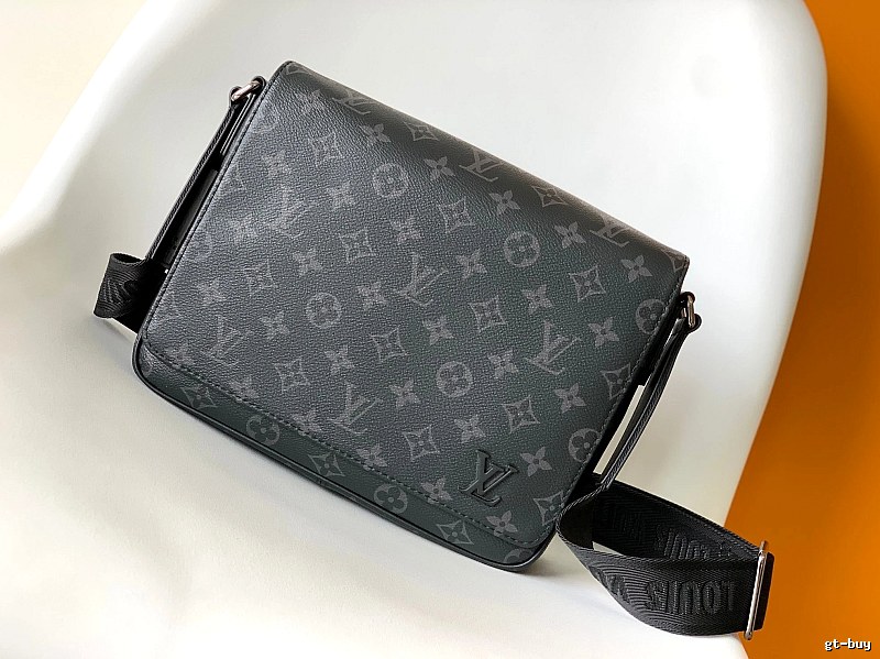Black Monogram Louis Vuitton Crossbody Pouch Crossbody Bag for Photo Ready Styling
