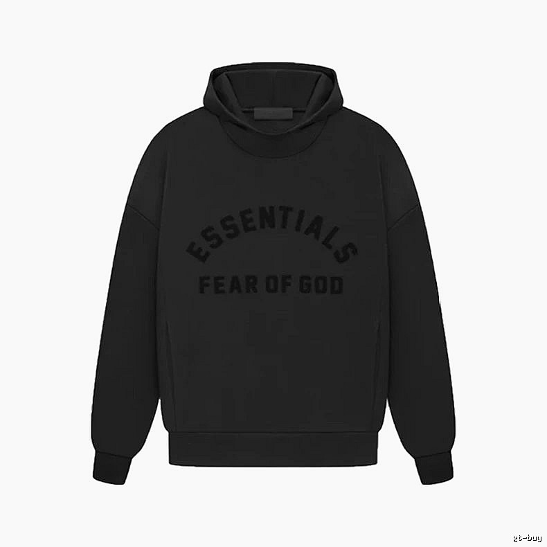 Black Winter Fleece Hoodie for Casual Layers