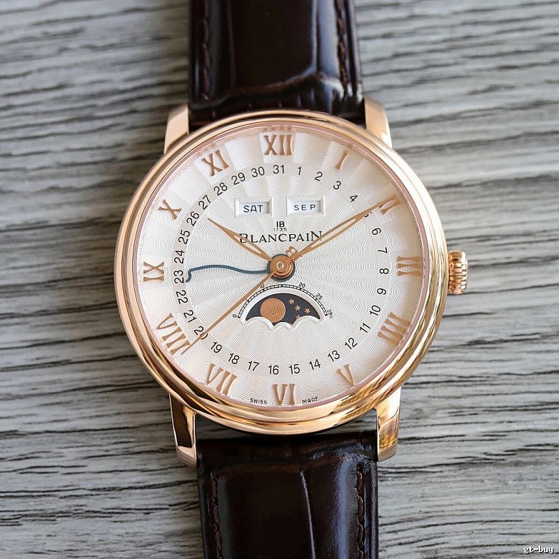 Blancpain Moonphase Dress Watch Style Edit in Rose Gold And White