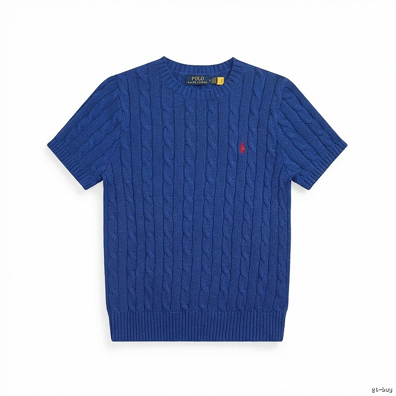 Blue knitted sweater of Ralph Lauren Polo series