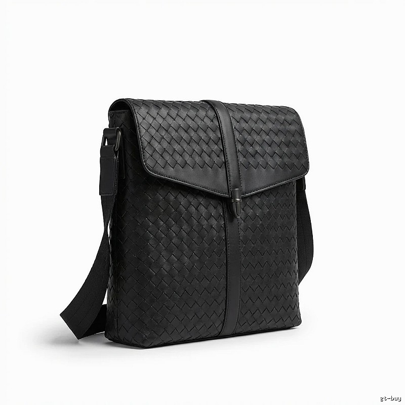 Bottega Veneta Woven Style Black Bag