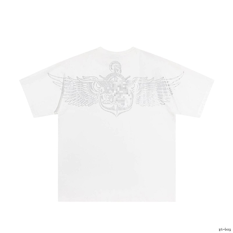 BOY Wing Print Street Style White T-Shirt