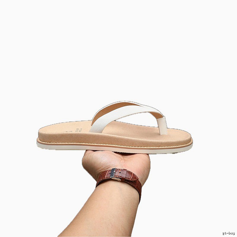 Brunello Cucinelli Casual White and Brown Flip-Flops