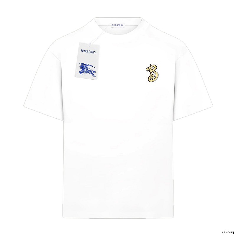Burberry 3-letter logo simple white T-shirt