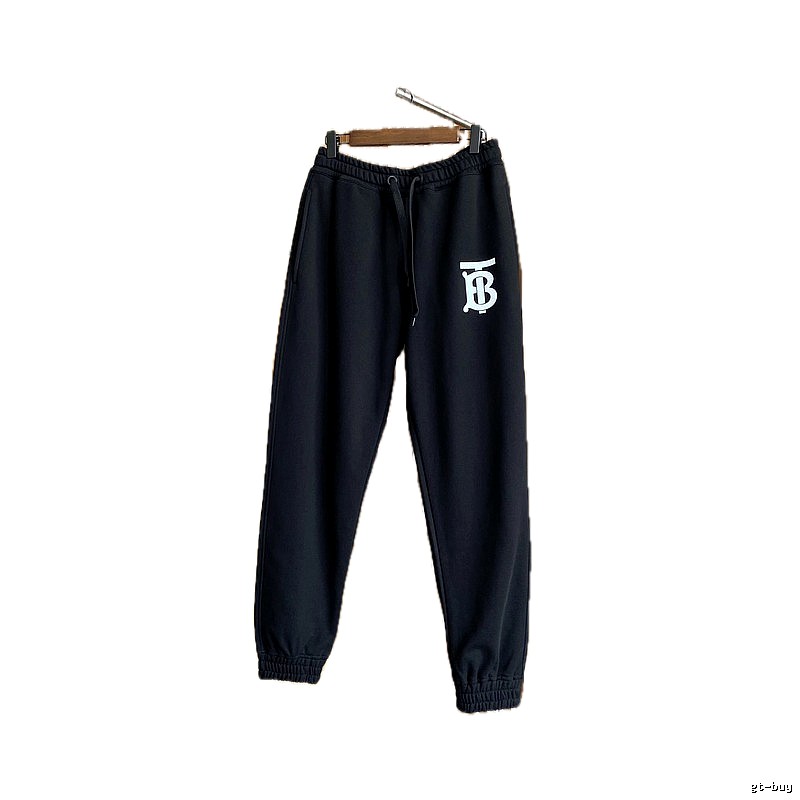 Burberry letter - printed casual black pants