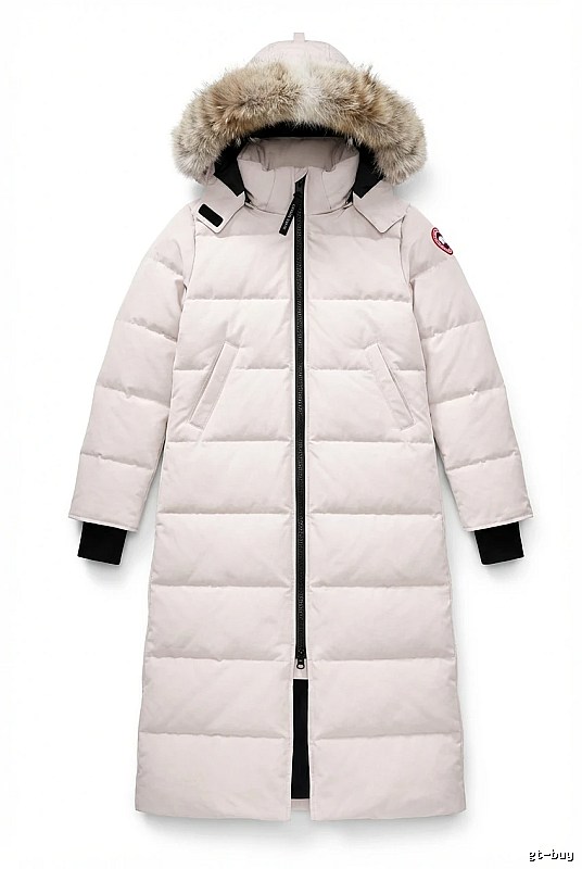Canada Goose Long Cool White Down Jacket