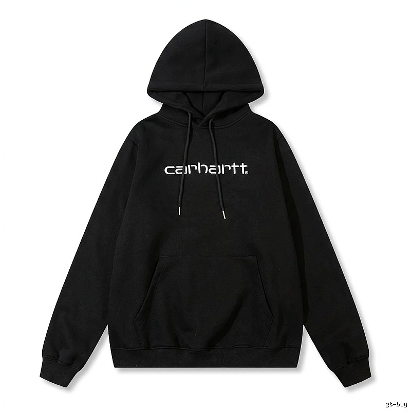 Carhartt simple-style black hoodie