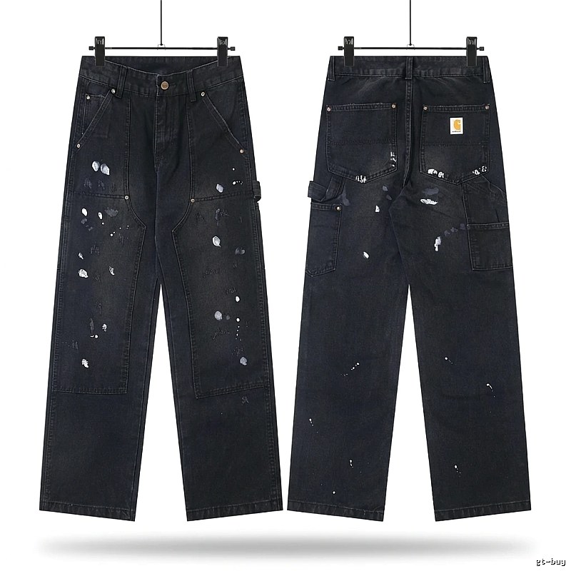 Carhartt workwear style black jeans