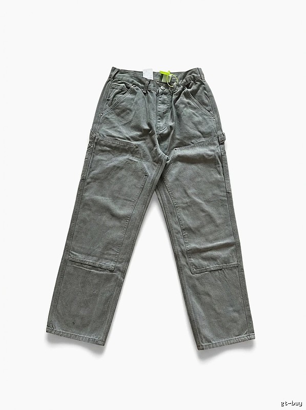 Carhartt workwear style moss green long pants