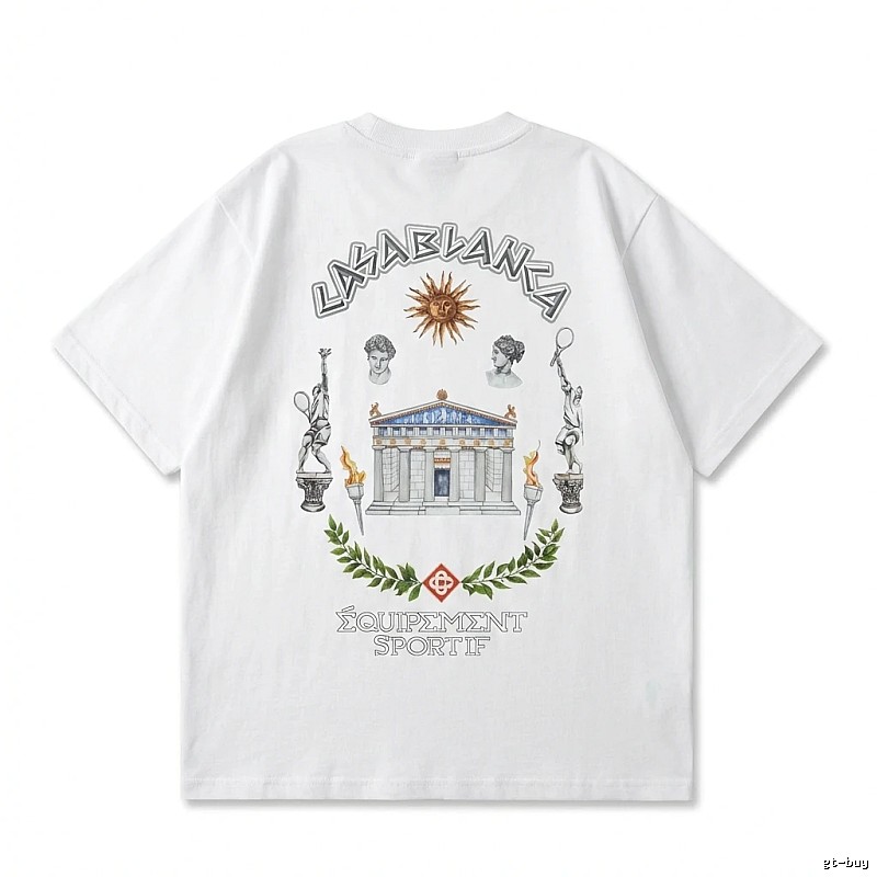 Casablanca Greek-style white T-shirt