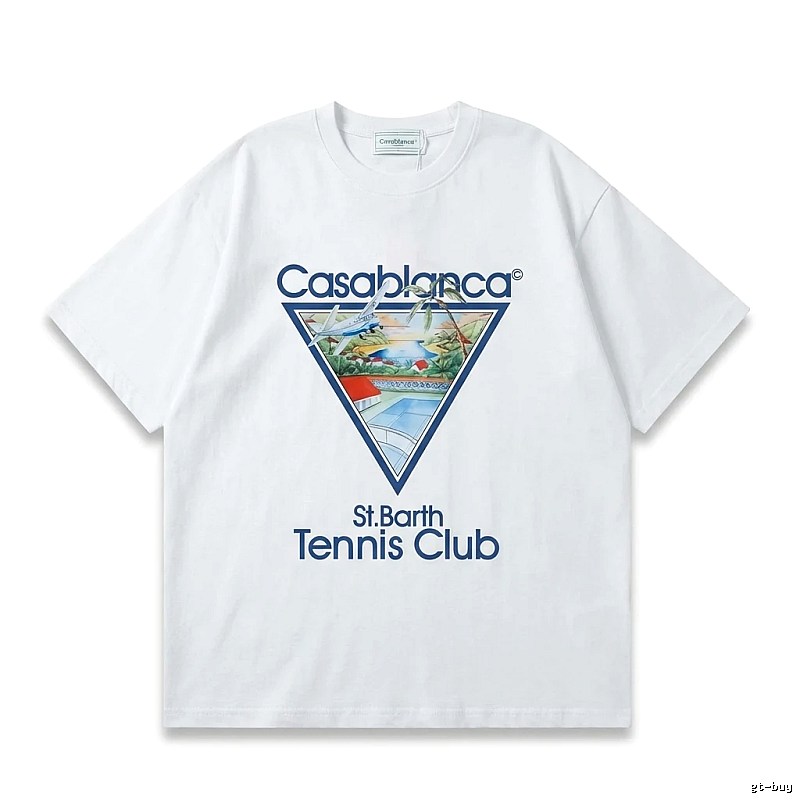 Casablanca Printed Casual White T-shirt