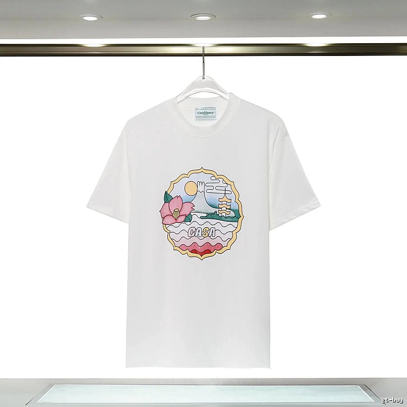 Casablanca - printed Japanese - style white T - shirt