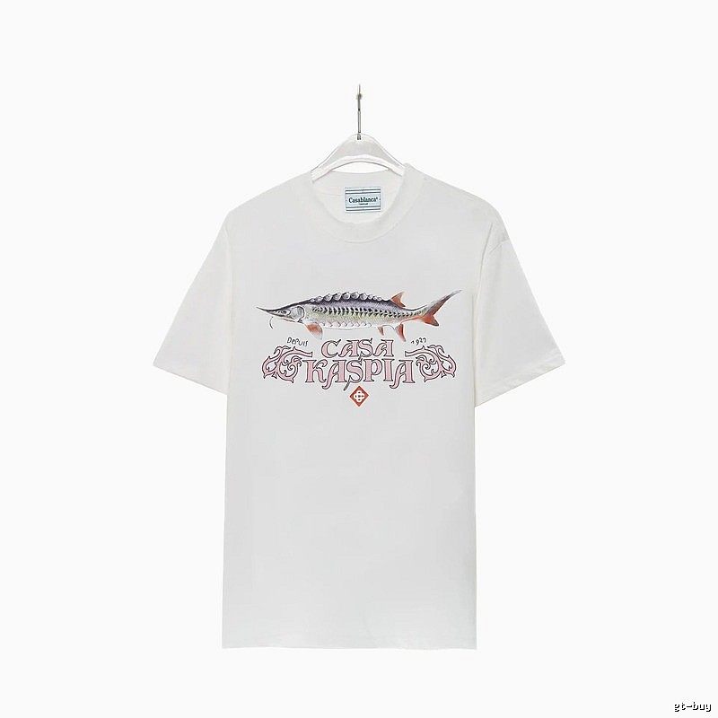 Casablanca - printed retro - style white T - shirt
