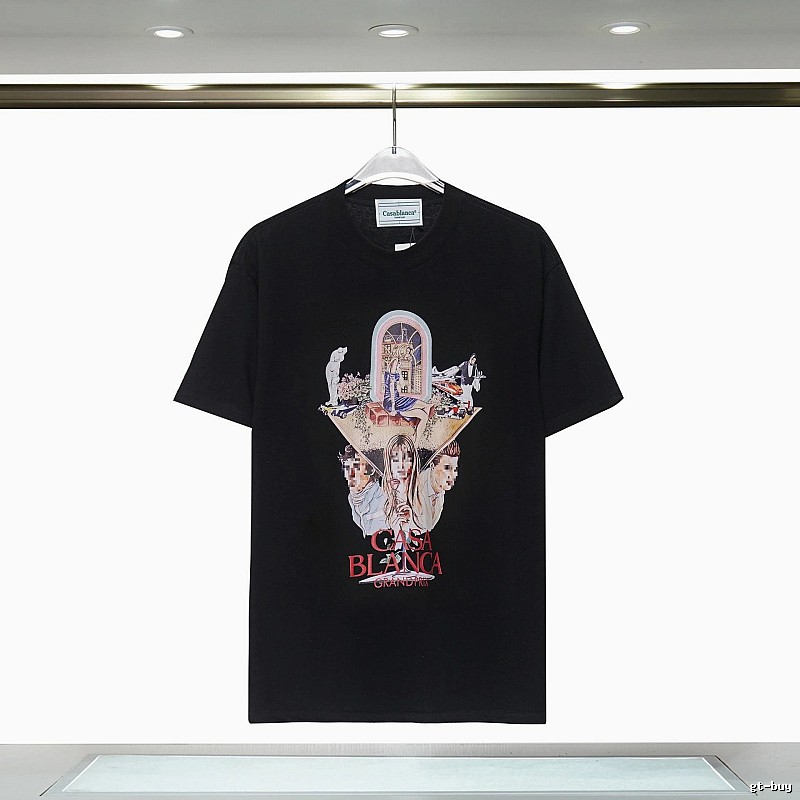 Casablanca Printed Trendy Black T-shirt