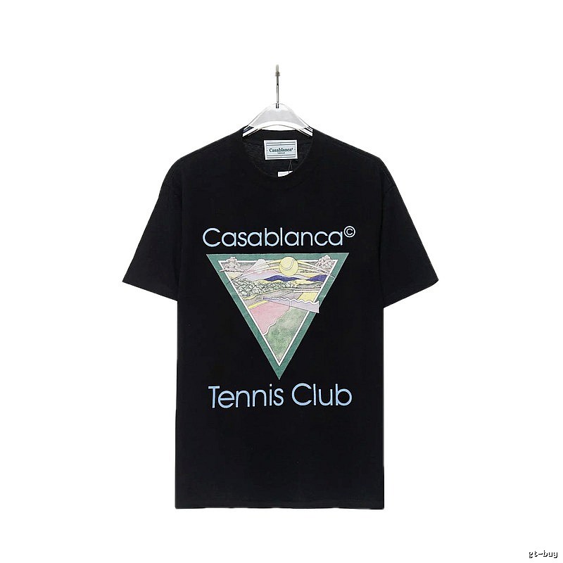 Casablanca Printed Trendy Black T-shirt