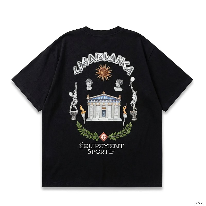 Casablanca retro style black T-shirt