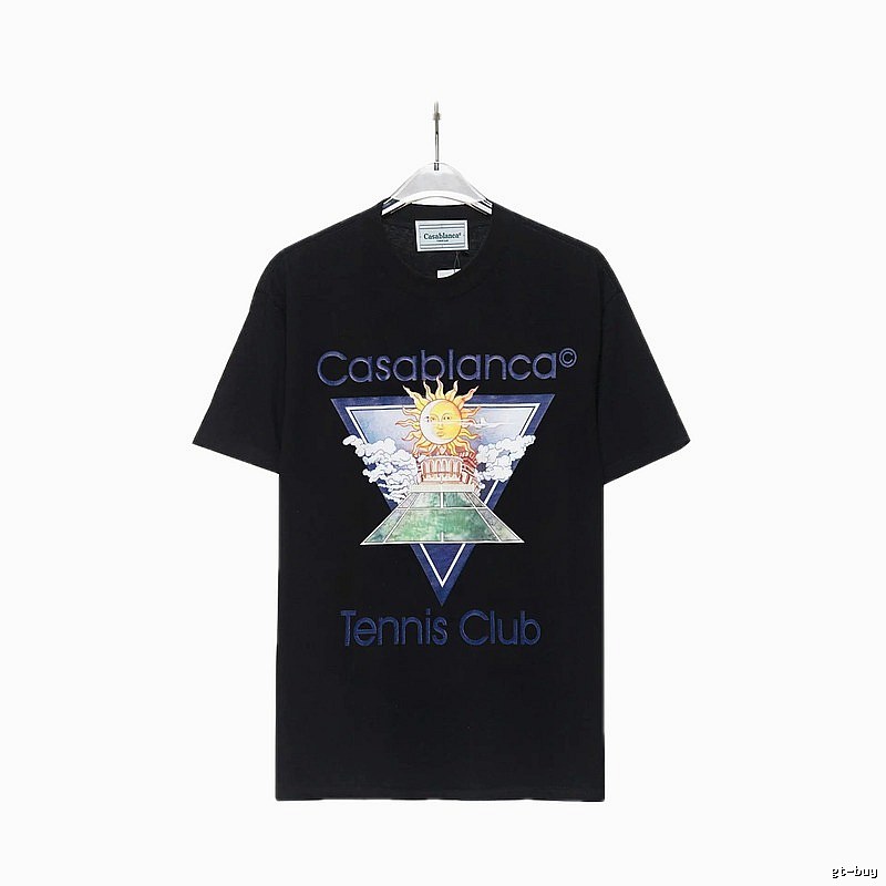 Casablanca retro style black T-shirt