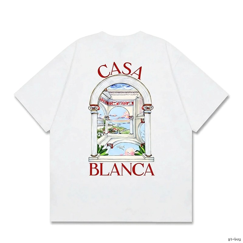 Casablanca retro style white T-shirt