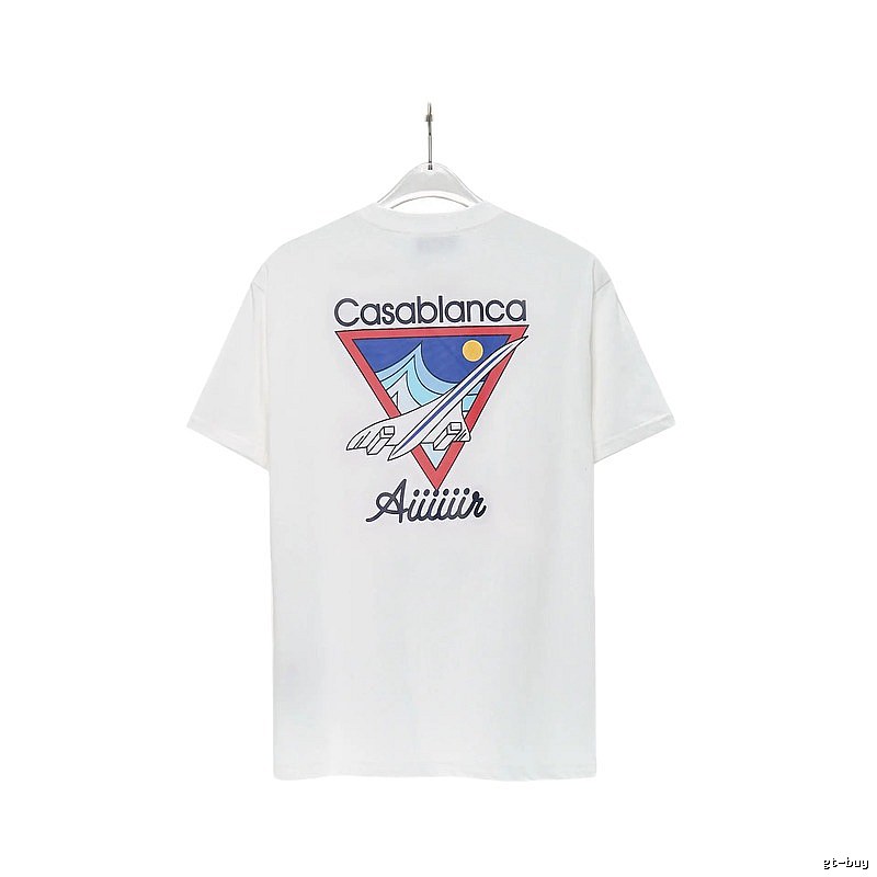 Casablanca Triangle Print White T-shirt