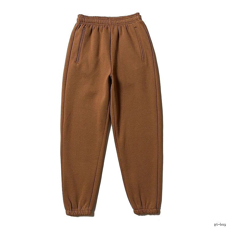 Casual Gray sweatpants Plain Gray Cuffed for Streetwear Looks