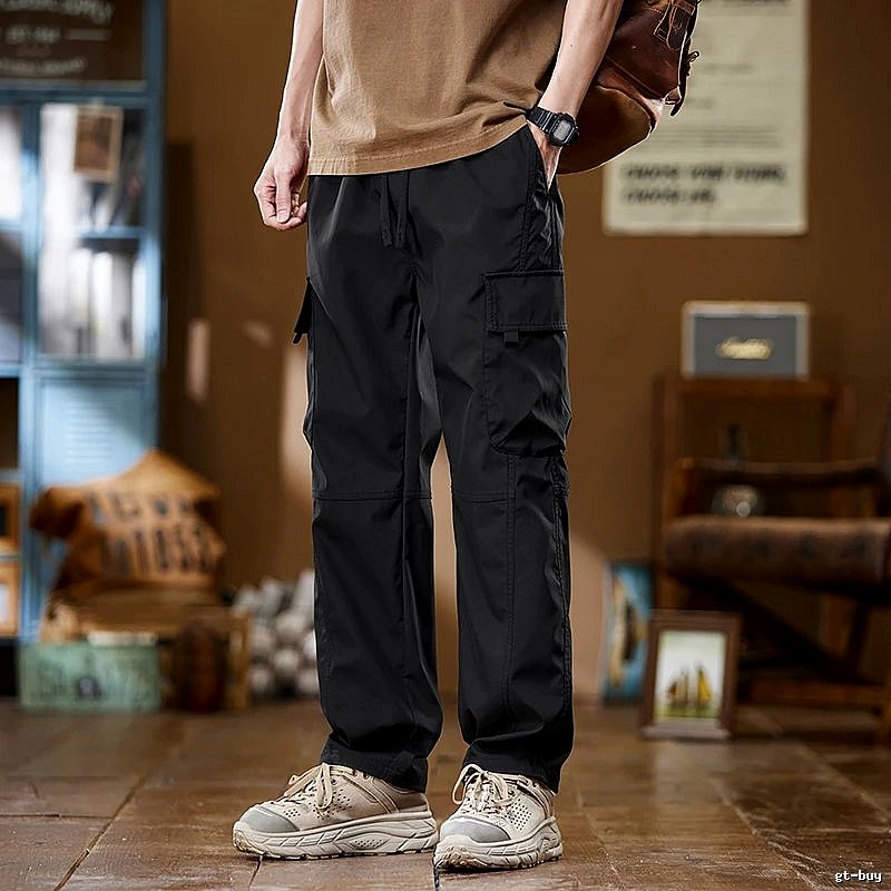 Casual Utility Cargo Pants by Independent Design - Black