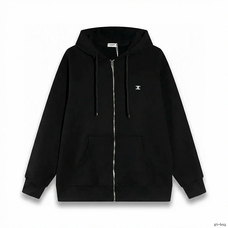 CELINE's classic black hoodie