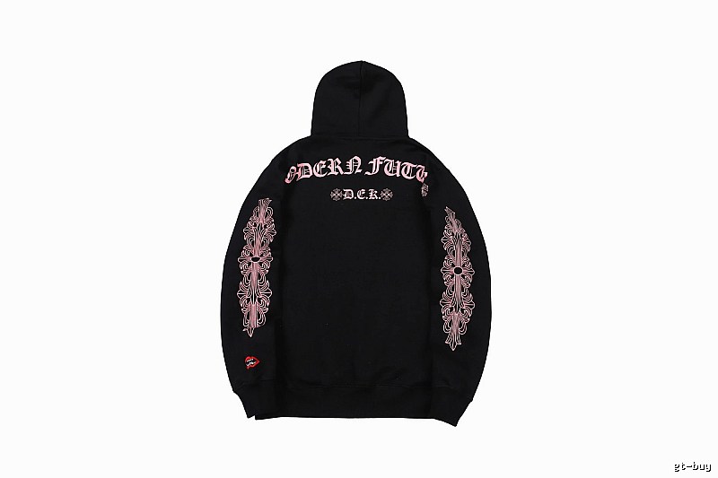Chrome Hearts 2088-80 Black Cross Graphic Hoodie Statement Graphic