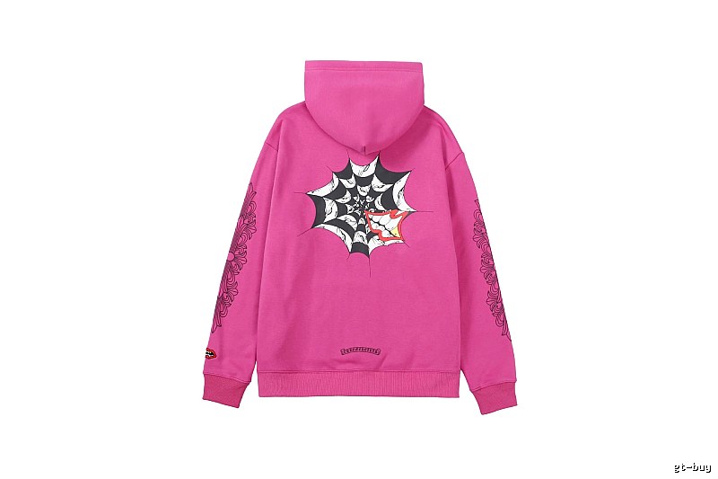 Chrome Hearts 2088-87 Rose Red Cross Graphic Hoodie Layered Outfit