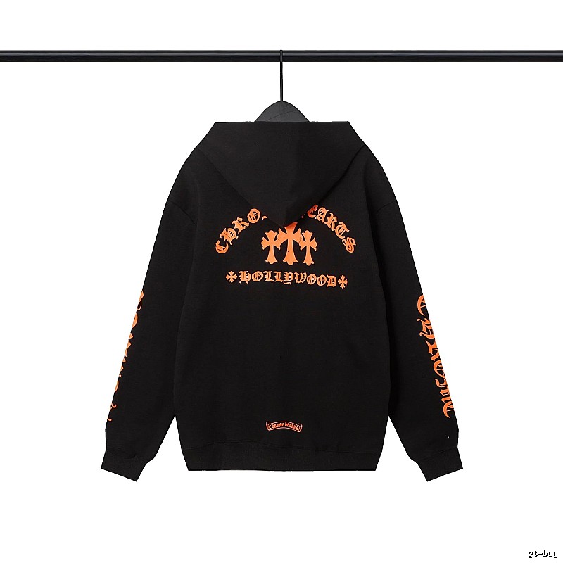 Chrome Hearts 2089-67 Black Cross Graphic Hoodie Color Pop