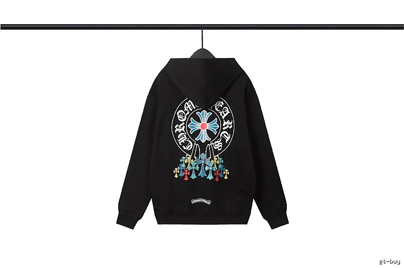 Chrome Hearts 2089-73 Black Cross Graphic Hoodie Visual Accent