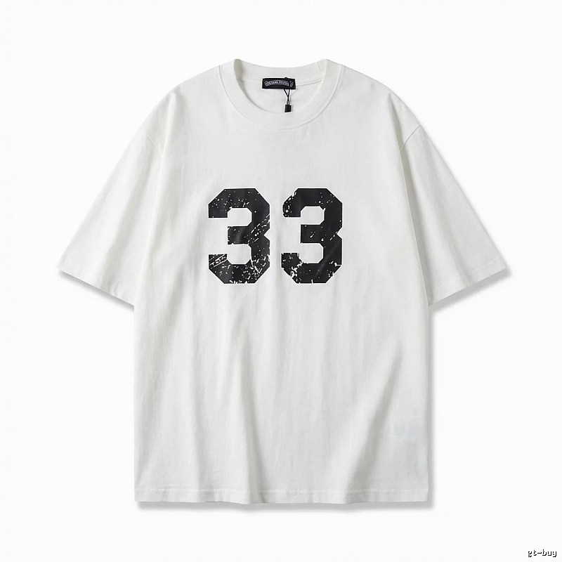 Chrome Hearts American-style digital wind white T-shirt