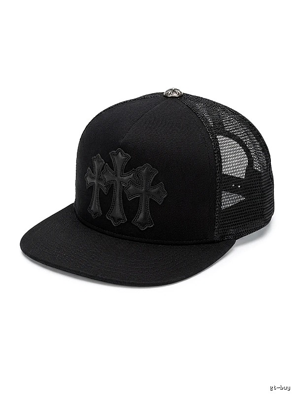 Chrome Hearts Black Trendy Baseball Cap