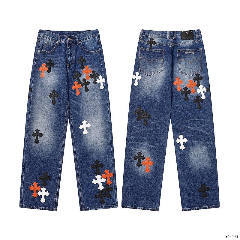 Chrome Hearts Casual Graphic jeans Light Denim Jeans for Comfortable Styling