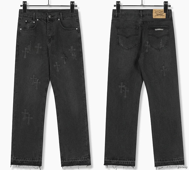Chrome Hearts Cross Dark Jeans
