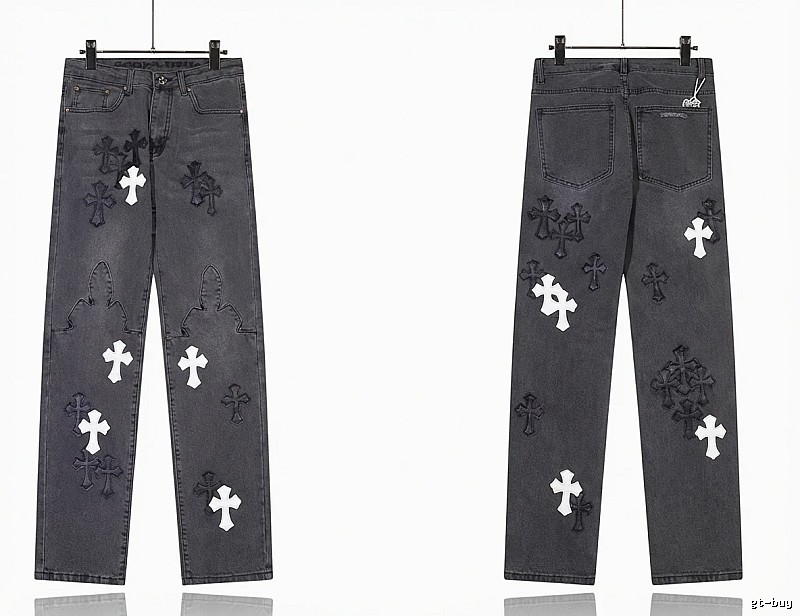 Chrome Hearts Cross Dark Jeans