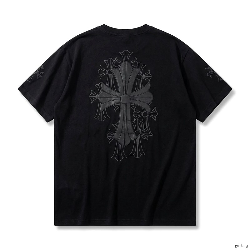 Chrome Hearts cross dark style short-sleeve shirt