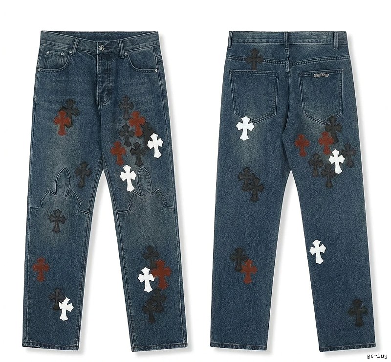 Chrome Hearts Cross Denim Long Pants