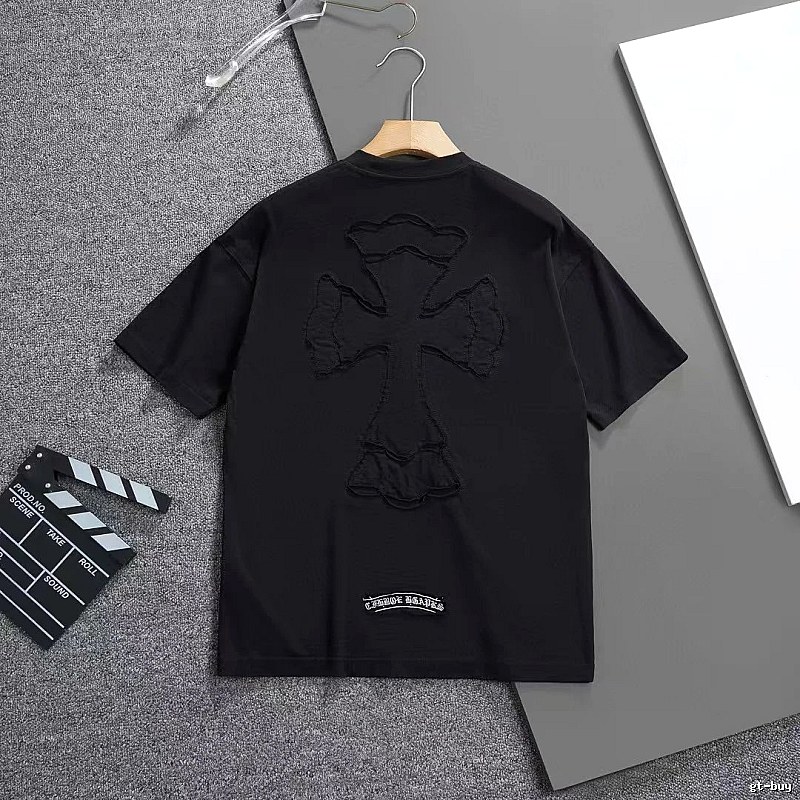 Chrome Hearts Cross Patch High Street Black Short-sleeve T-shirt