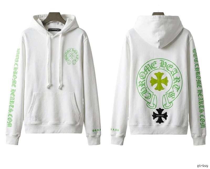 Chrome Hearts Cross Trend Brand White Sweatshirt