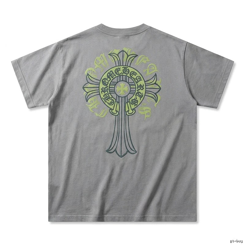 Chrome Hearts Cross trendy brand Grey T-shirt