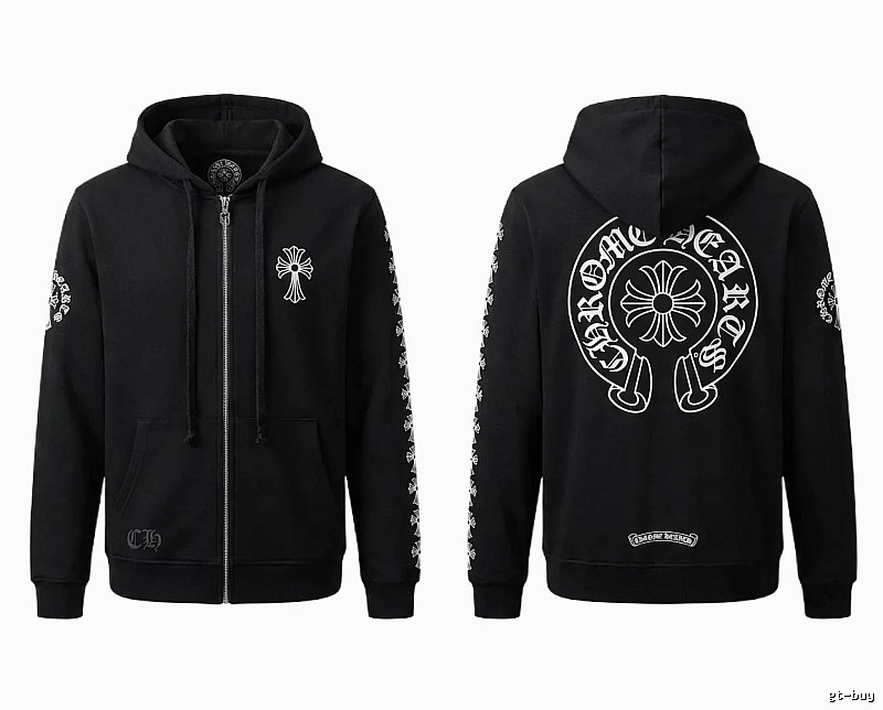 Chrome Hearts Cross Trendy Cool Black Sweatshirt
