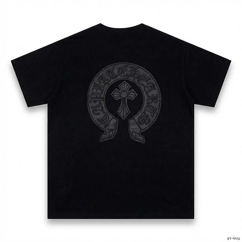 Chrome Hearts Cross Vintage Black Short-sleeve Shirt