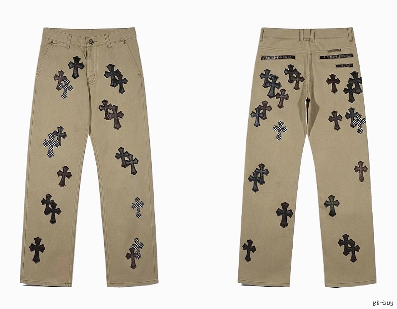 Chrome Hearts Cross Vintage Khaki Pants